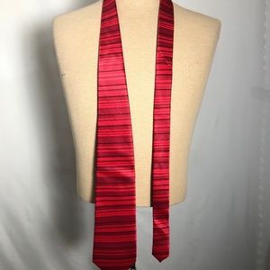 Mens Red Tie. Eugene. Like New. Single Mom Breast Cancer Fundraiser.